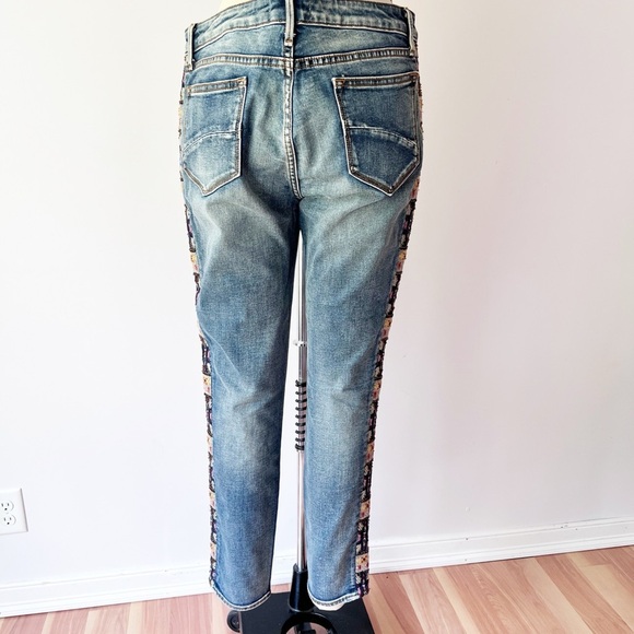 DRIFTWOOD Jackie Blue Jeans with Colorful Side Stripes Beaded - Picture 3 of 6